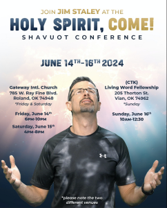 Shavuot Conference June 14-16 with Jim Staley